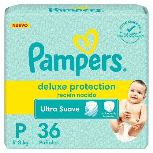 Producto - Pañales Pampers Deluxe Protection P36