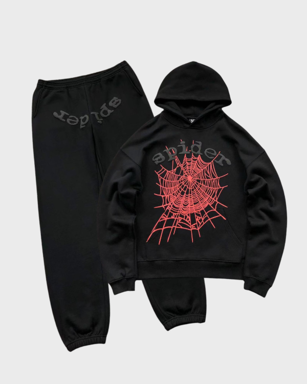 Producto - TRACKSUIT SP5DER BLACK AND RED