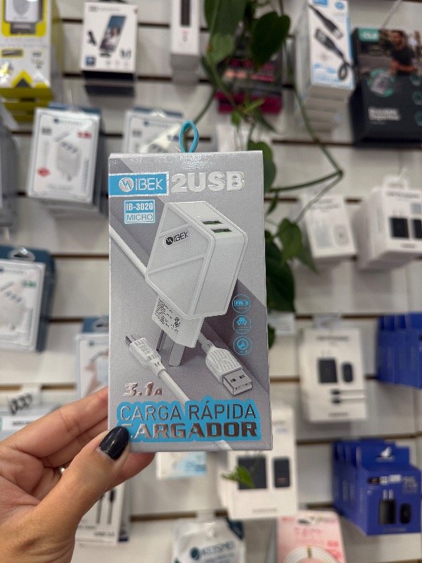 Producto - Cargador ibek micro 2USB