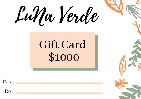 Producto - Gift Card en formato digital