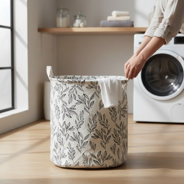 Producto - CESTO PLEGABLE ORGANIZADOR DE LIENZO 35X45CM - 2