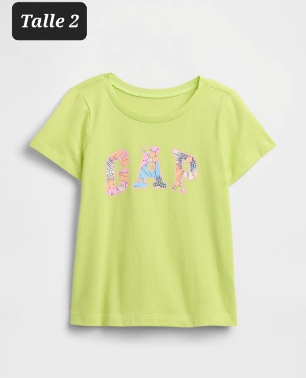 Producto - Remera manga corta gap talle 2 lima