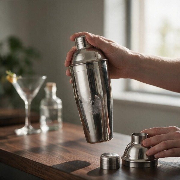 Producto - COCTELERA 2 TIEMPOS ACERO INOX CON FILTRO 750 ML - 1