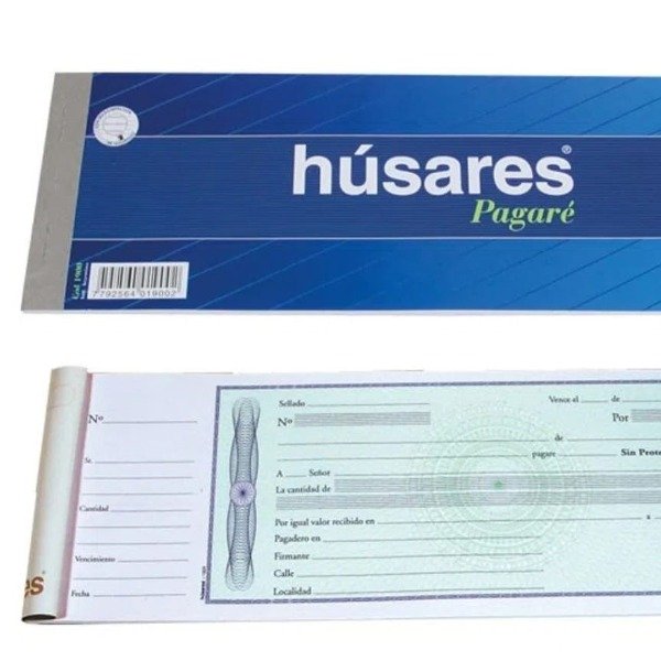 Producto - Talonario Húsares - Pagaré