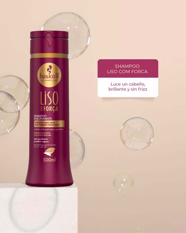 Producto - Shampoo liso con fuerza Haskell 300ml