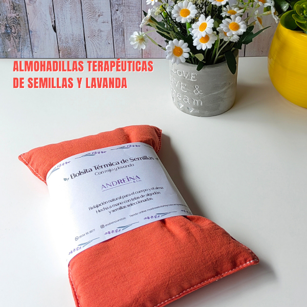 Producto - ALMOHADILLA DE SEMILLAS - MODELO MANDARINA