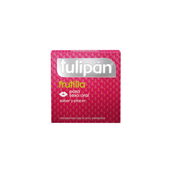 Producto - Preservativos Tulipán Frutilla x 3un.