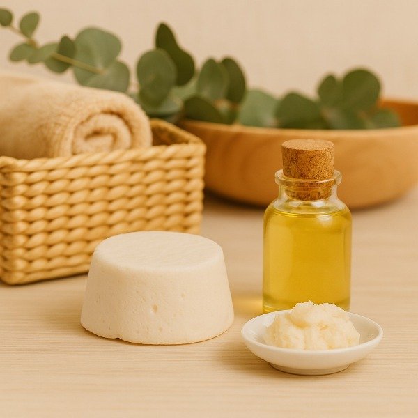 Producto - Shampoo solido cabello equilibrado - Con aceite de coco y manteca de Karite