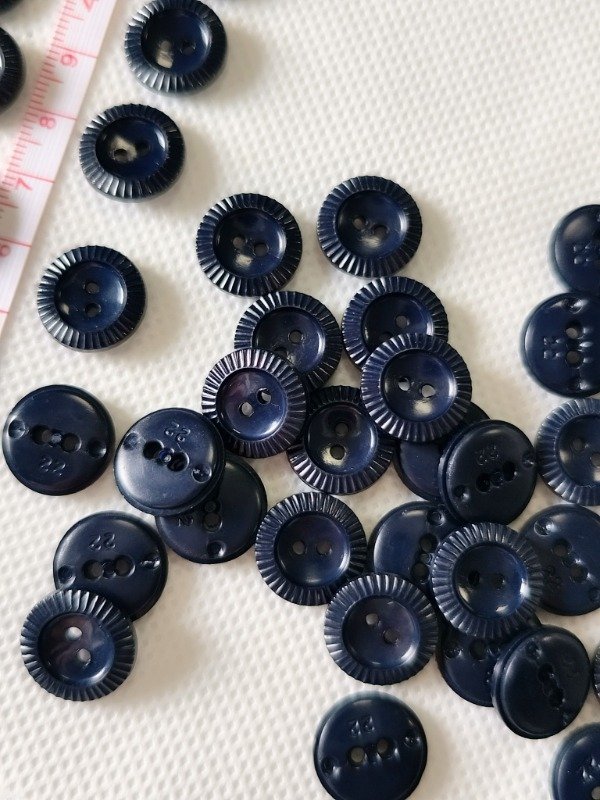 Producto - Botón azul marino 13 mm - 1