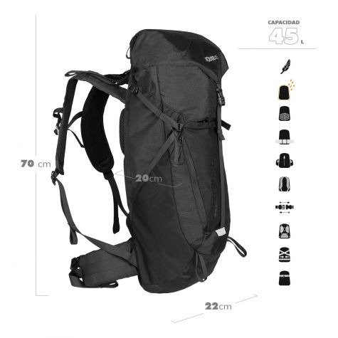 Producto - Mochila Camping Waterdog Route 45lt