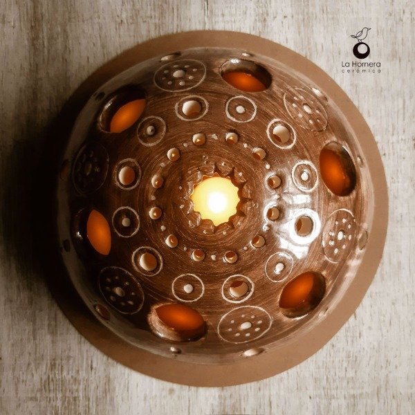 Producto - Fanal para velas con base de madera - 1