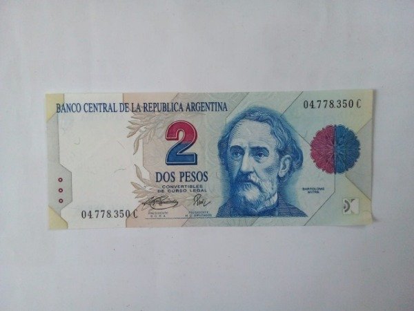 Producto - Billete 2 pesos Serie C - Mitre Pierri - Usado