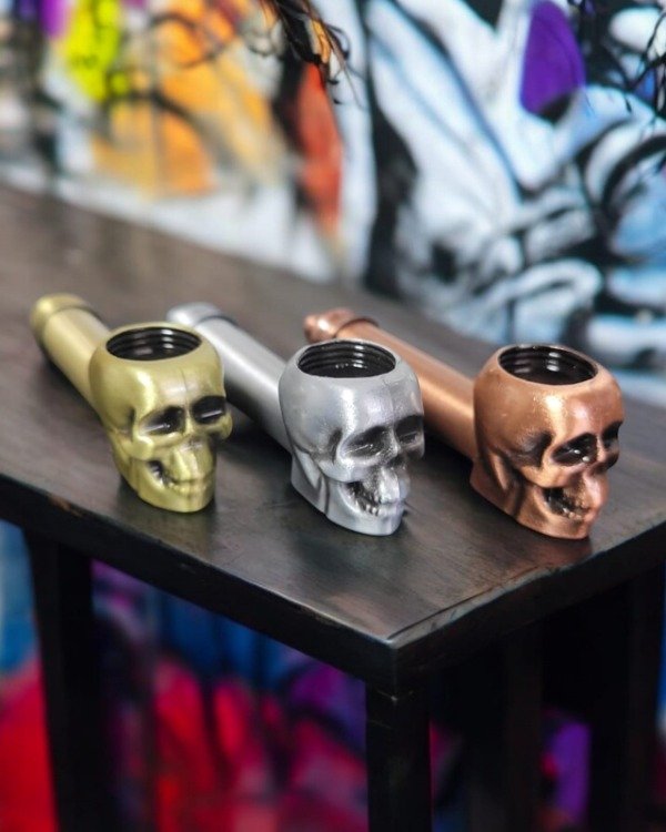 Producto - Pipa Pipita Acero C/filtro Calavera 9cm