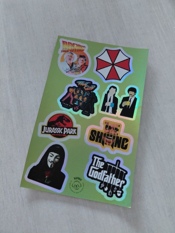 Producto - Planchitas de stickers - Cine #005
