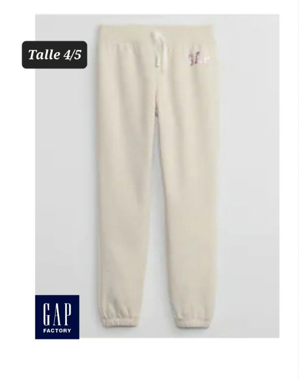 Pantalon con friza gap talle 4/5 manteca