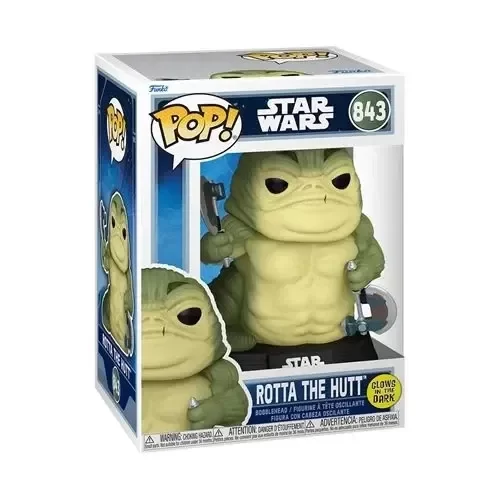 Producto - FUNKO POP STAR WARS ROTTA ROTTA THE HUTT 843 GLOW - 0