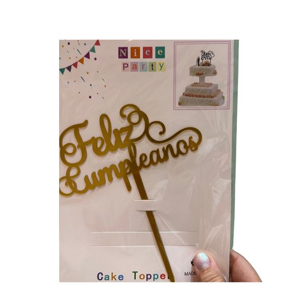 Producto - Topper Feliz Cumpleaños Varios - 6