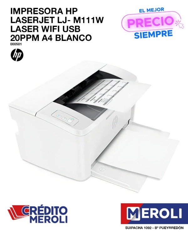 Producto - Impresora HP LJ-M111W