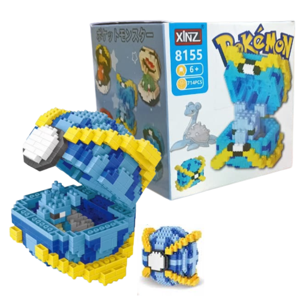 Producto - mini blocks lapras pokebola - pokemon