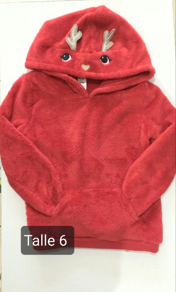 BUZO CARTERS PELUCHE TALLE 6 ROJO