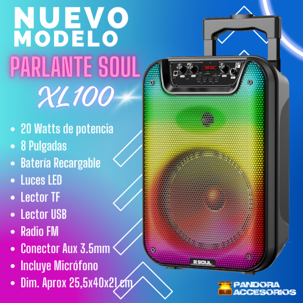 Producto - Parlante BT XL100 Full Color
