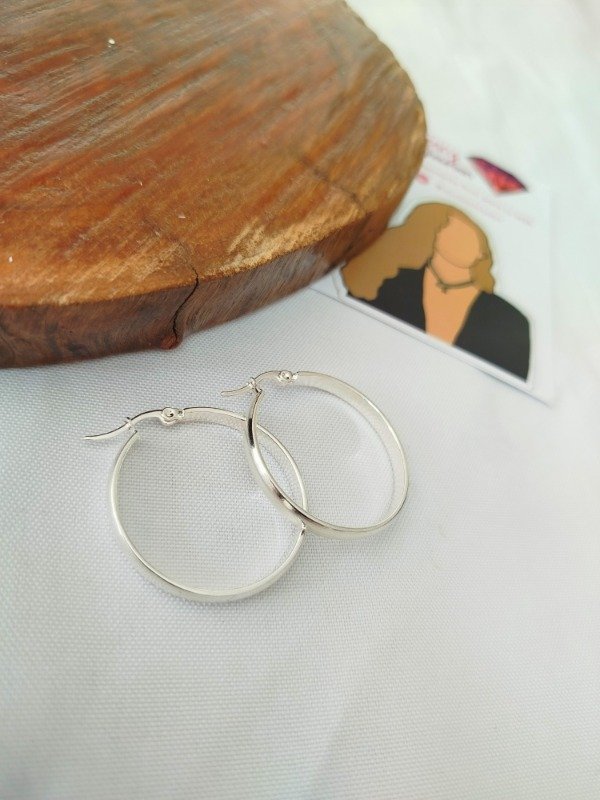 Producto - Argollas finas media caña ab 3,3 cm