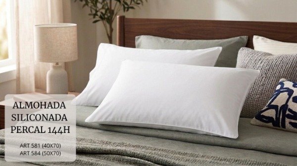 Producto - Almohada Fibra Siliconada Percal