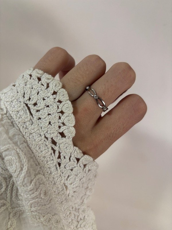 Producto - Anillo Ovalos Strass  Acero Quirúrgico