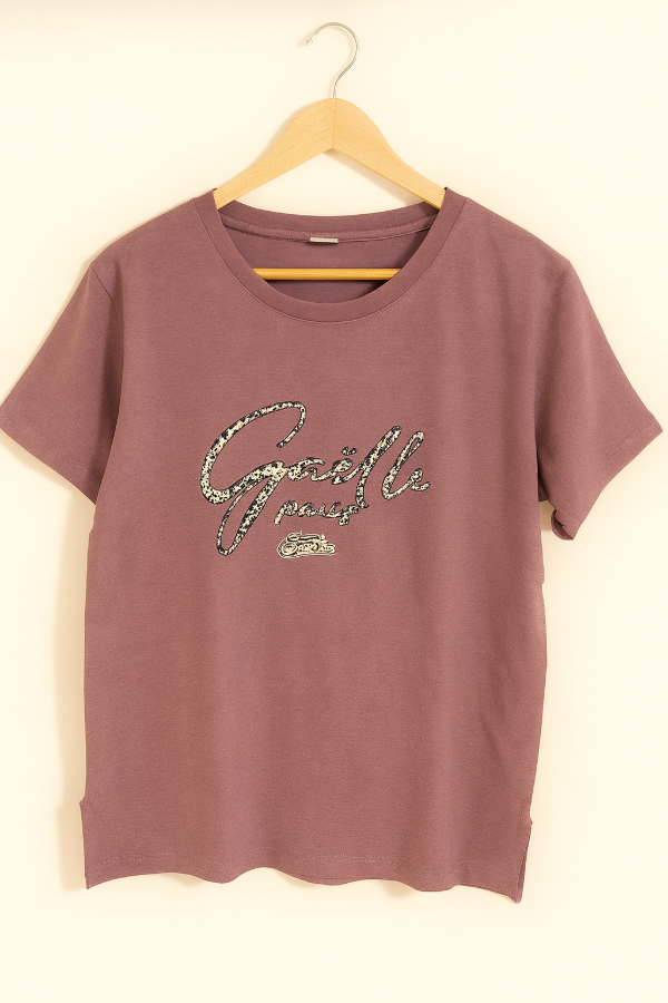 Producto - Remera Algodon Estampas con Brillo Talle 6 y 7