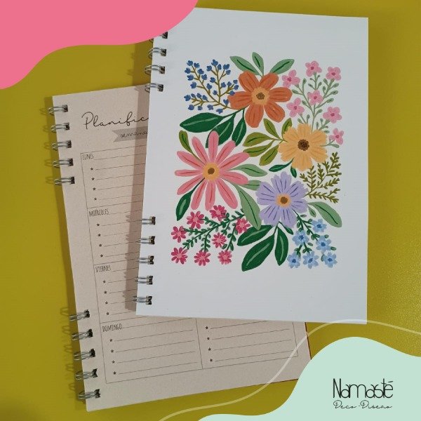 Producto - Cuaderno planificador Flores mod.4