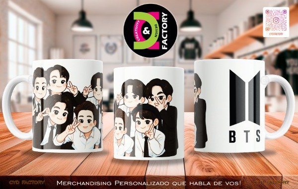 Producto - Taza BTS - TZ-RT-BL-11OZ-255-MUS-BTS