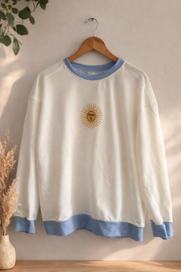 Producto - Buzo Lycra Blanco y Celeste