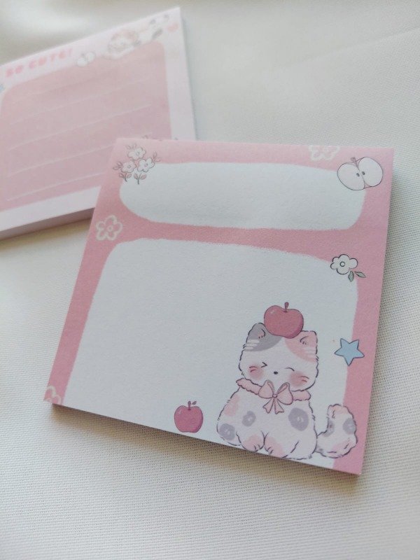 Producto - Notas cute gatos rosas