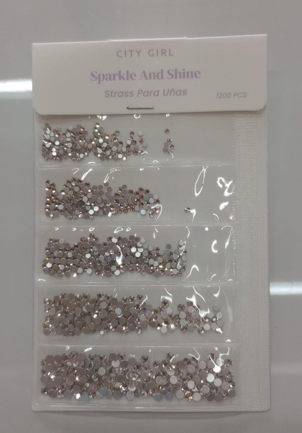 Producto - STRASS CITY GIRL 5 DIVISIONES PLATEADO