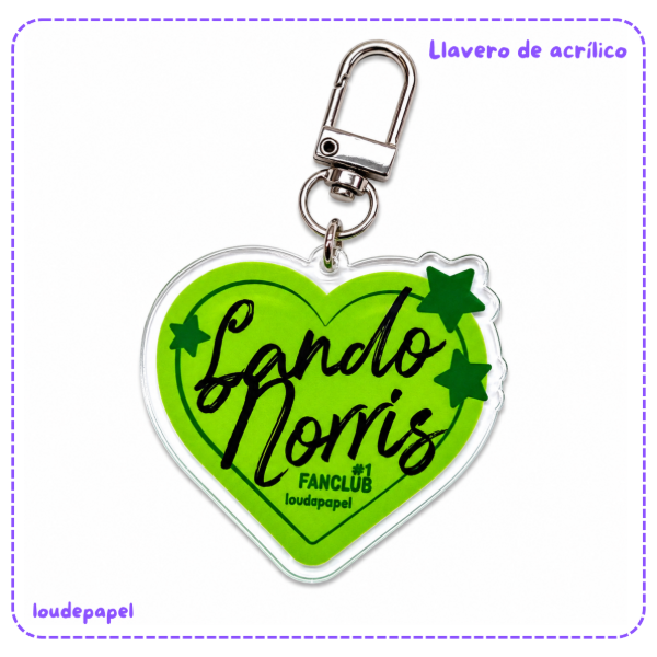 Producto - Lando Norris FanClub - Llavero de acrílico