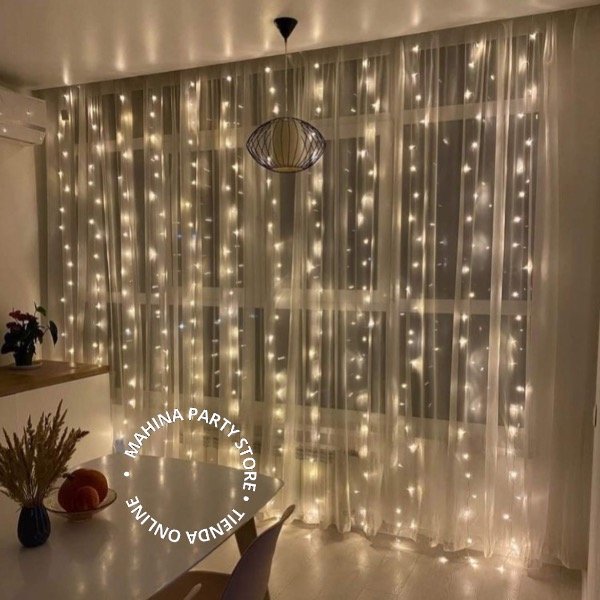 Producto - Cortina de luces cálidas  3 x 2 mts
