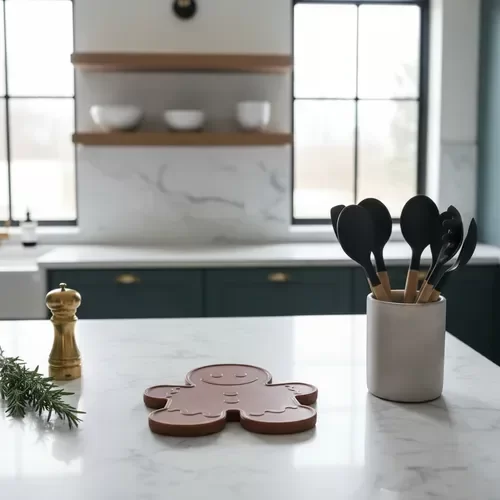 Producto - Reposacucharas de Silicona  jengibre