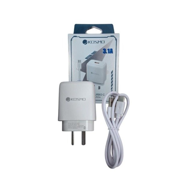 Producto - Cargador KOSMO 3.1A Tipo C
