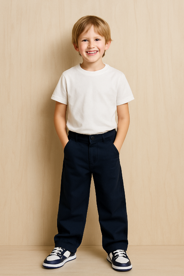 Producto - Pantalón corte chino azul