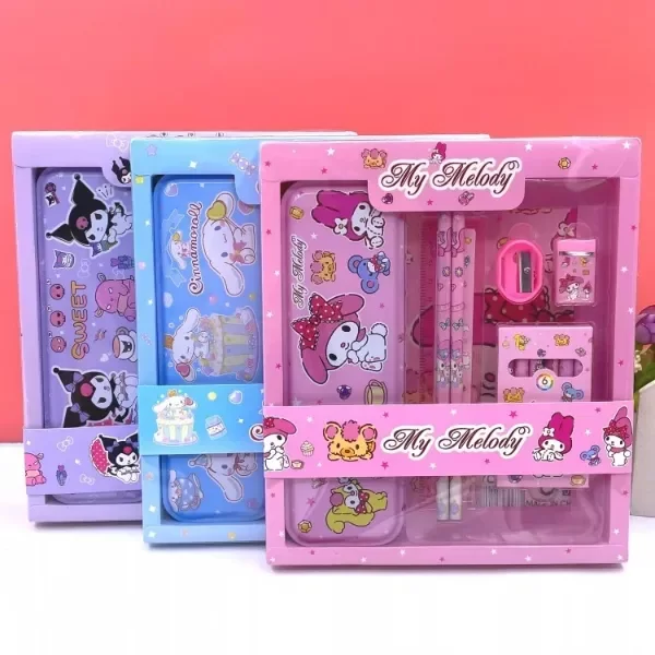 Producto - Set De Escolar Personajes Sanrio 7pcs Vuelta Al Cole