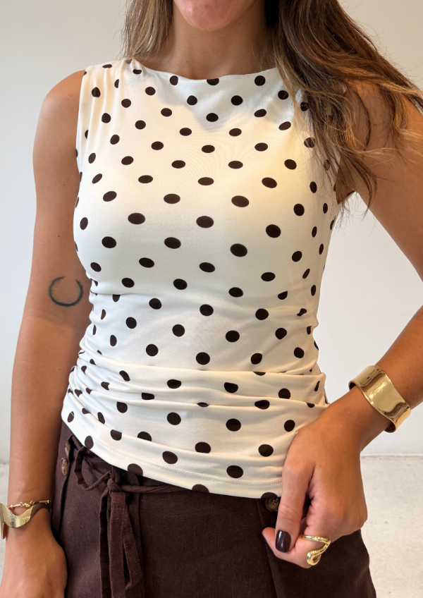 Producto - Remera LUNA - Blanco/Chocolate - 3
