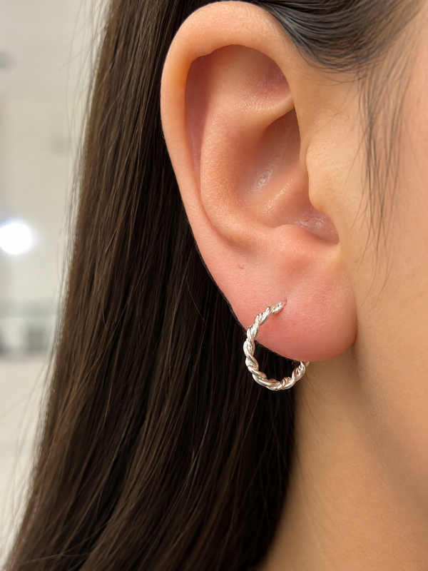 Producto - Aros tipo argolla en plata  925