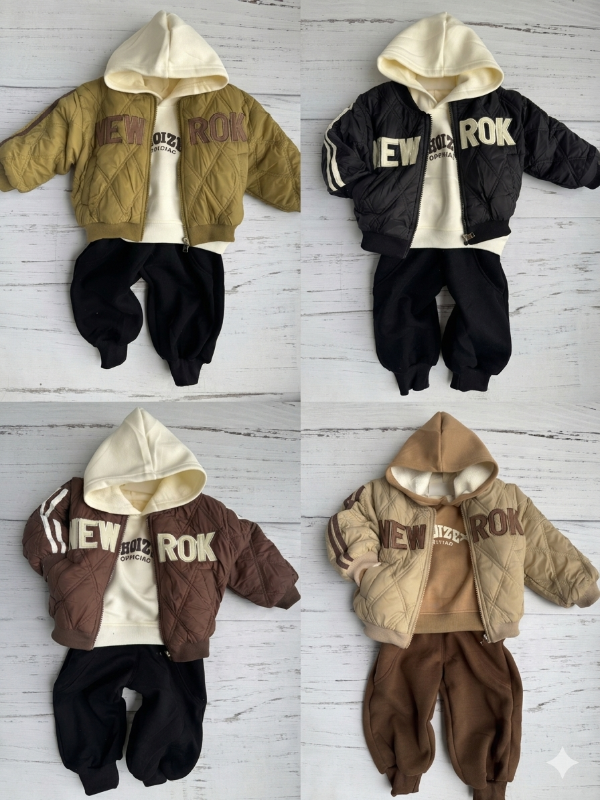 Producto - Conjunto trío bomber + conjunto frisado importado