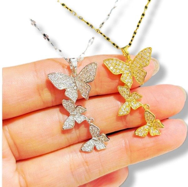 Producto - Collar triple mariposa
