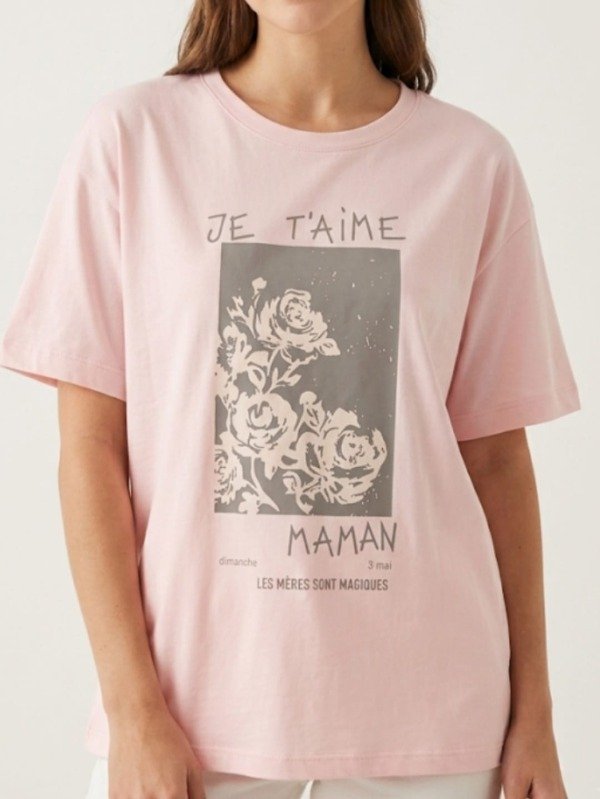 Producto - Manga Corta Over Estampa Jet Aime Algodón Ice (Art. 6177)