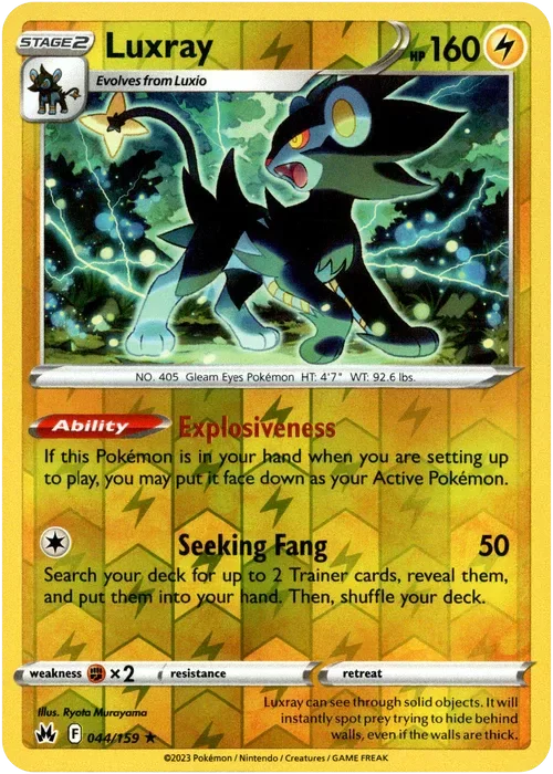 Producto - Luxray - 044/159 - Crown Zenith - Reverse Holo