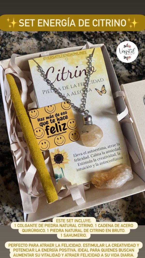 Producto - Set energía de citrino