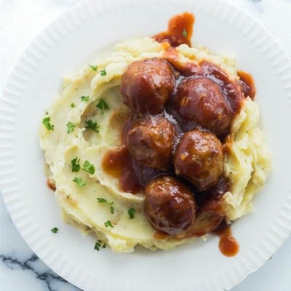 Producto - Albondigas con Puré de Papas