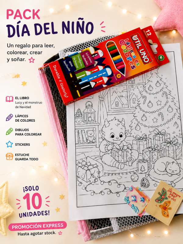 Producto - LIBRO, COLORES, DIBUJOS, STICKERS, ESTUCHE - 1
