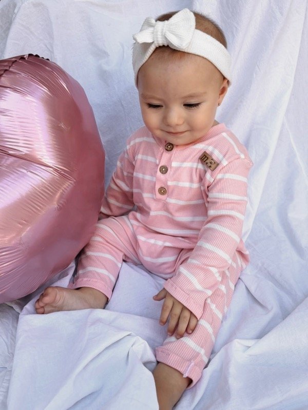 Producto - Enterito rayado rosa